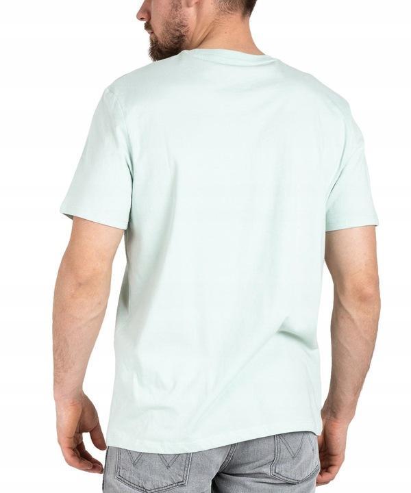 T-shirt Wrangler uomo acqua marina cotone