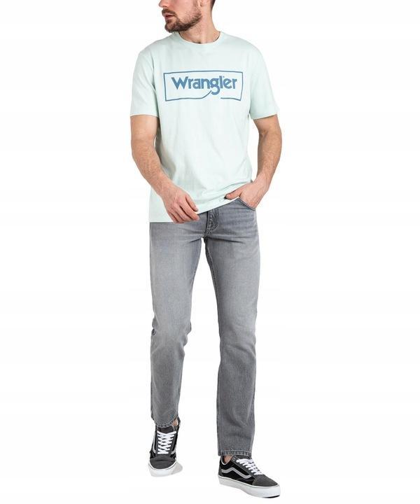 T-shirt Wrangler uomo acqua marina cotone