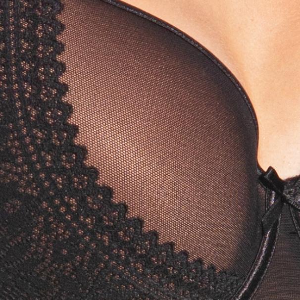 selene reggiseno ferretto imbottito con tulle ricamato esterno