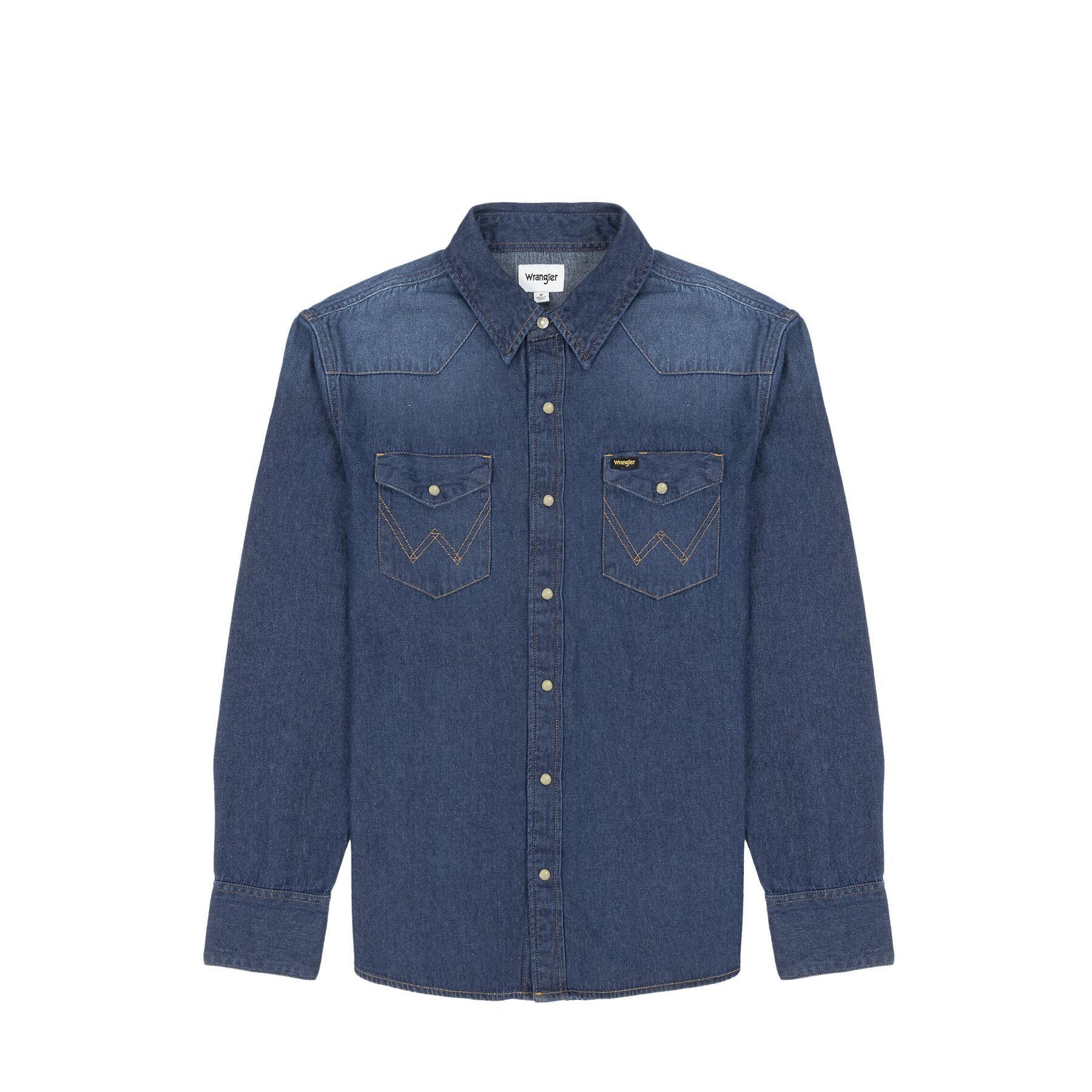 Camicia jeans da uomo Wrangler 