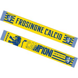 Sciarpa frosinone calcio campioni serie bkt giallo