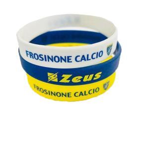 Set di 3 braccialetti frosinone calcio gomma giallo bianco e blu