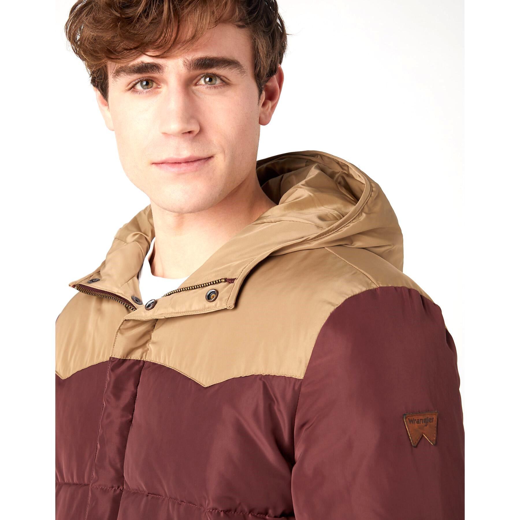 Piumino da uomo Wrangler con cappuccio