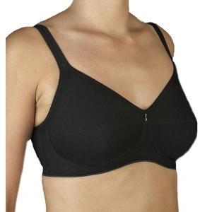 Reggiseno cotone senza ferretto taglio t nero