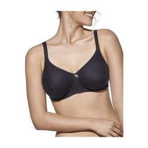 Reggiseno cotone senza ferretto taglio t nero