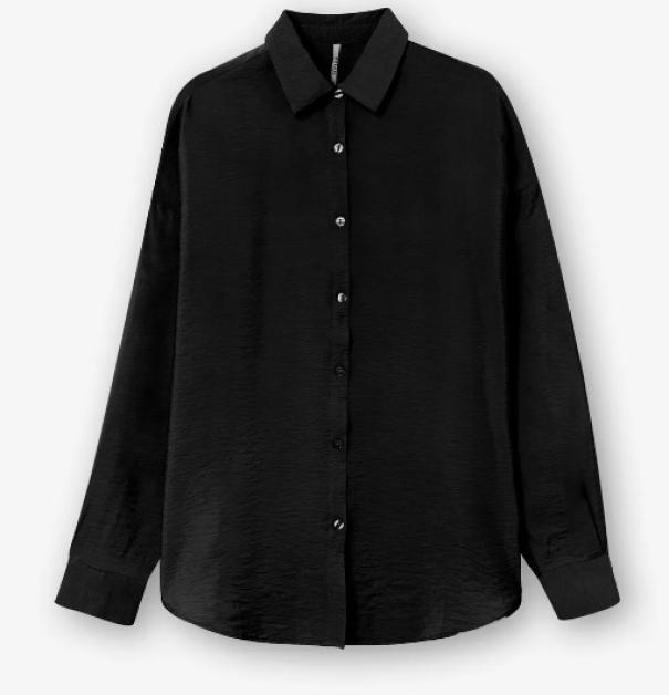 Tiffosi camicia donna manica lunga RITA_4 Nero