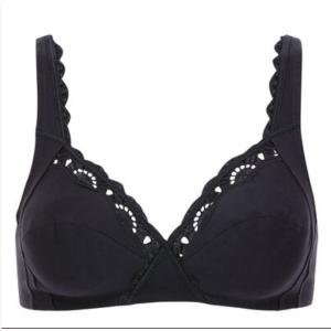 Reggiseno senza ferretto nero cotton support nero