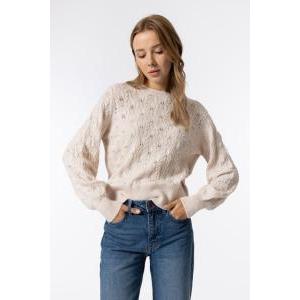 Maglione donna trecce  melusine beige