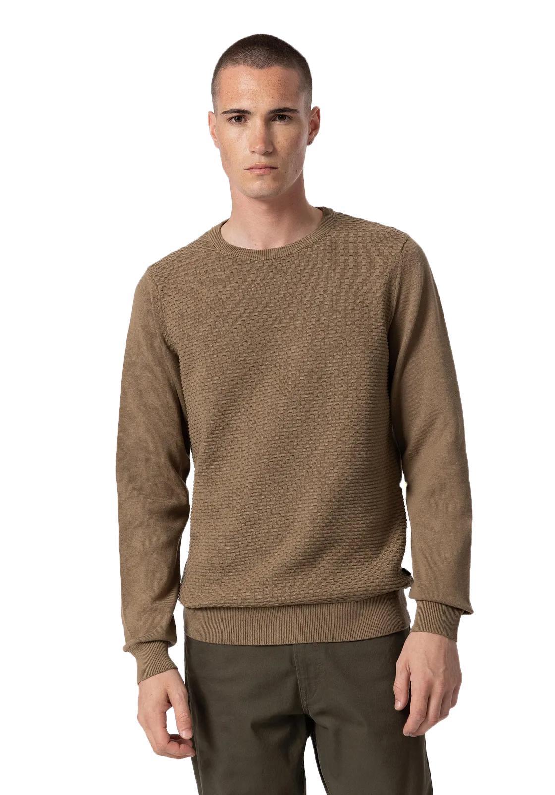 Tiffosi maglione uomo cotone jacquard BAIR Biscotto