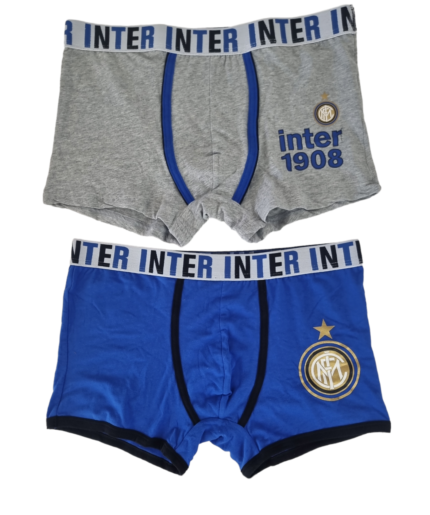 Coppia di boxer da uomo compatibile con FC Inter