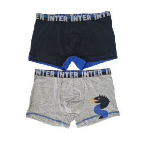 Coppia di boxer da uomo compatibile con fc inter