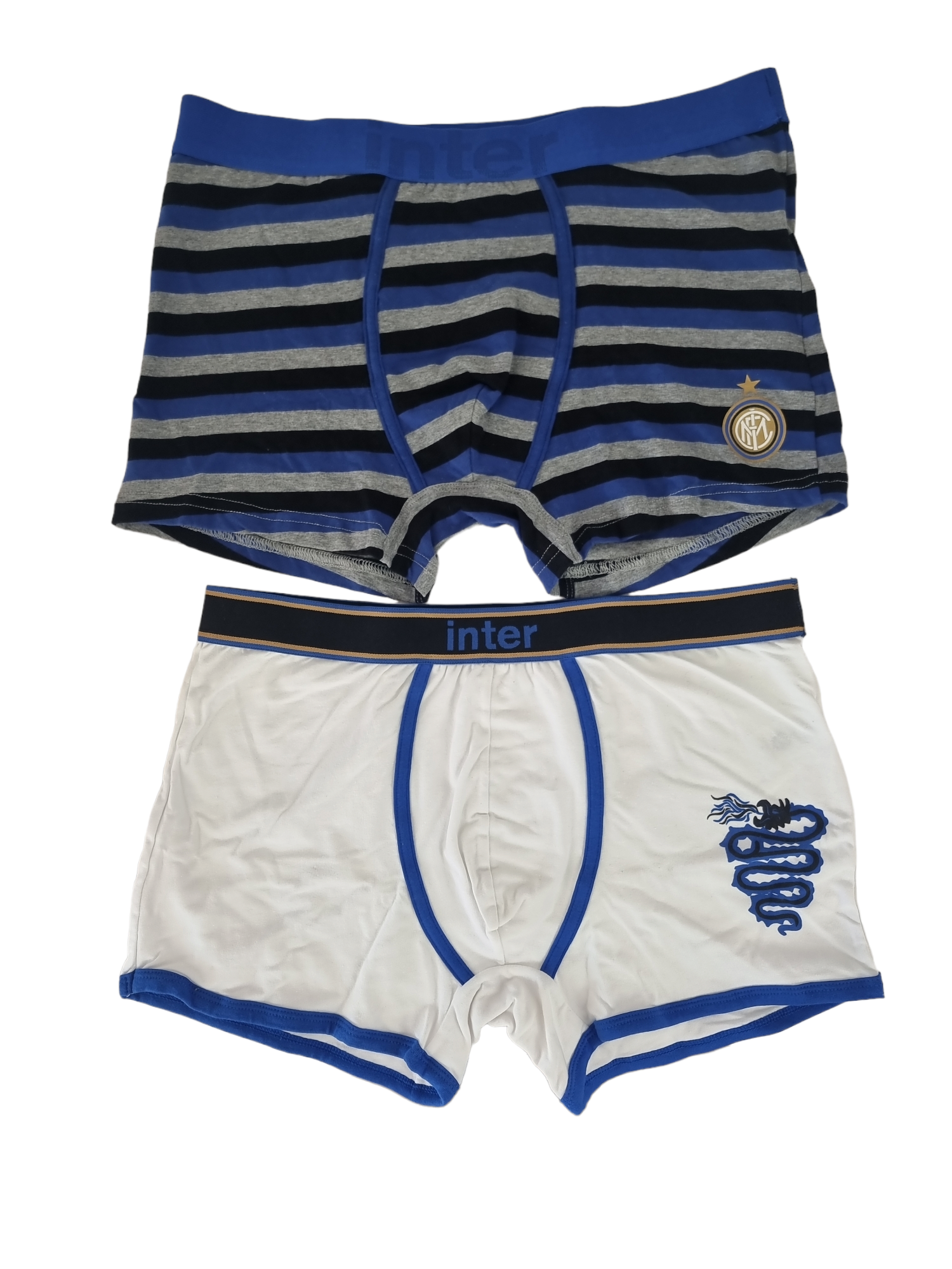 Coppia di boxer uomo compatibile con FC Inter