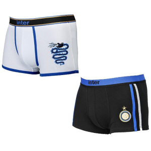 Coppia boxer ragazzo compatibile con fc inter