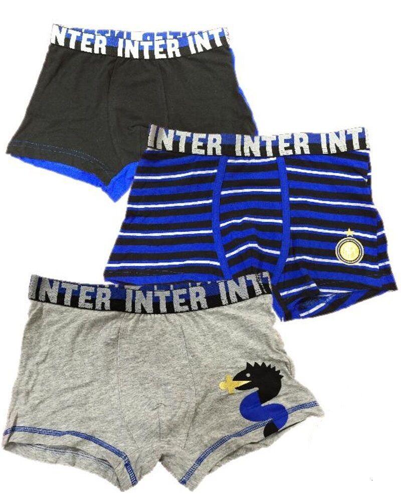 Tris boxer da ragazzo compatibile con FC Inter