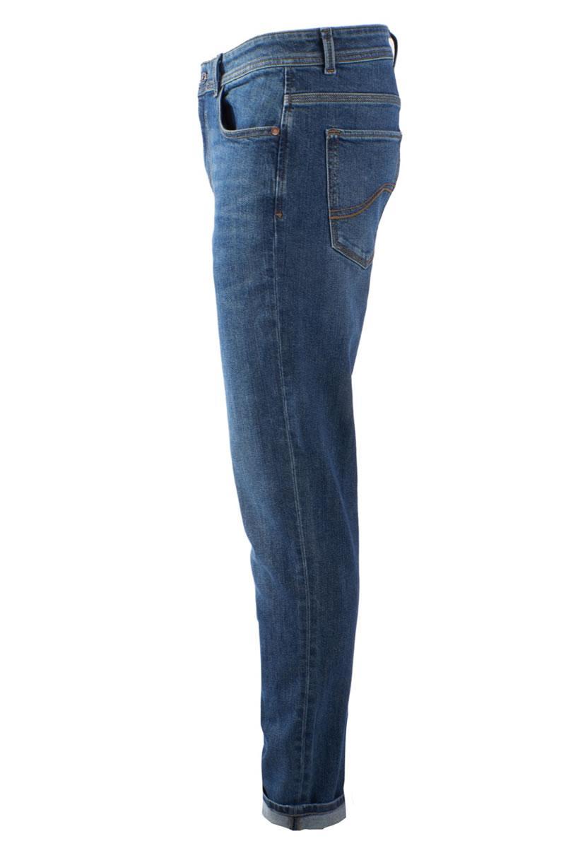 yes zee yes zee jeans uomo slim elasticizzato scuro jeans