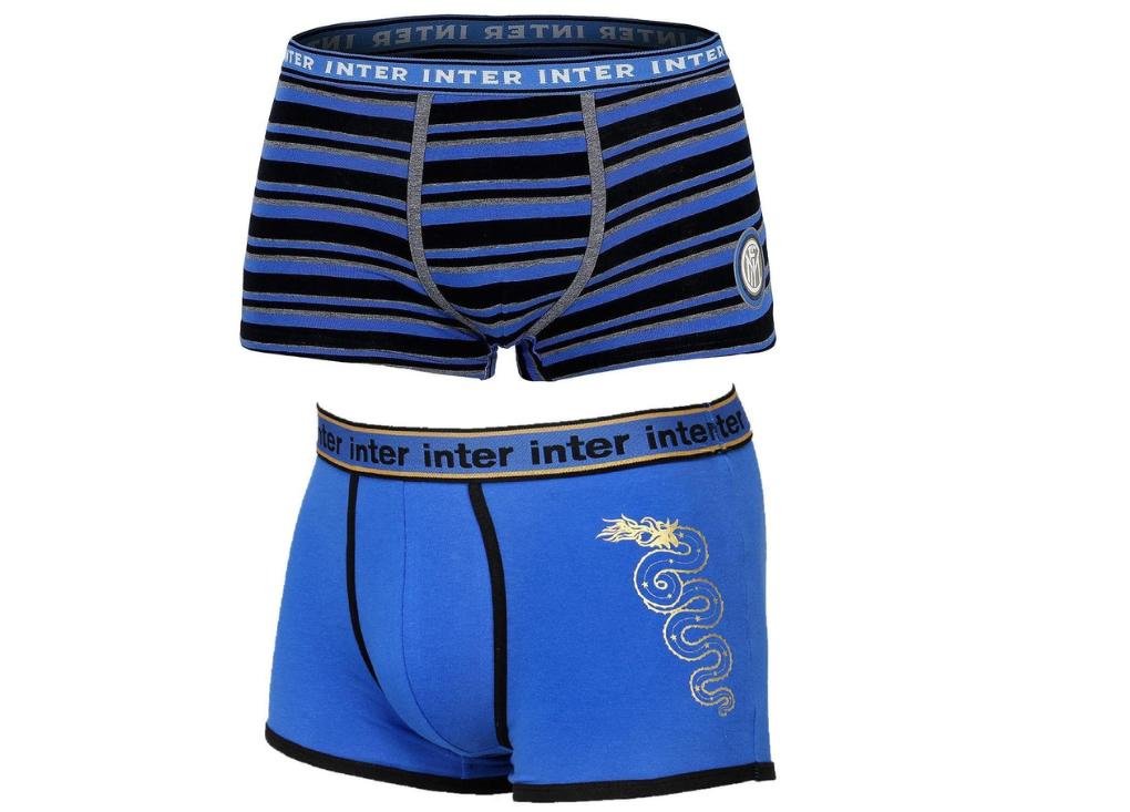 Boxer in cotone da ragazzo FC Inter bi-pack