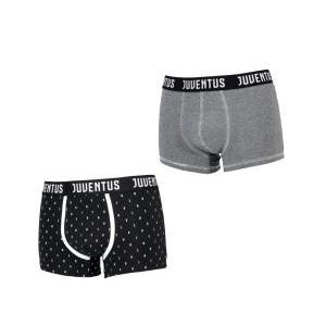 Boxer da ragazzo in cotone fc juventus bi-pack