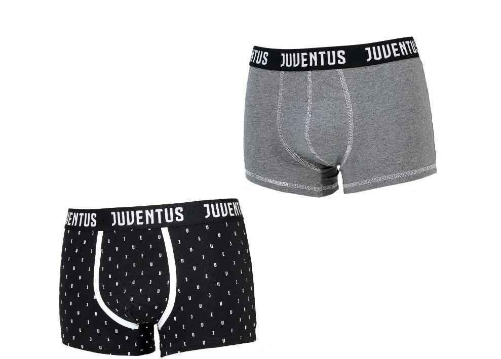 Boxer da ragazzo in cotone FC Juventus bi-pack