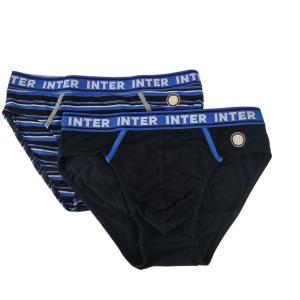 Slip da uomo in cotone fc inter bi-pack