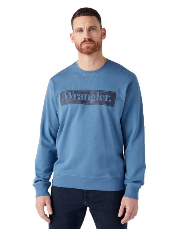 Felpa Wrangler uomo girocollo aviazione