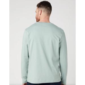 Maglia  girocollo manica lunga uomo acqua marina