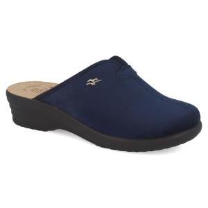 Pantofole  donna velluto fondo antishock blu