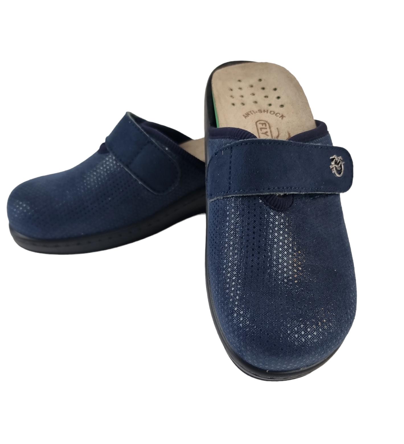 Pantofole da donna Fly Flot con velcro e sottopiede estraibile 