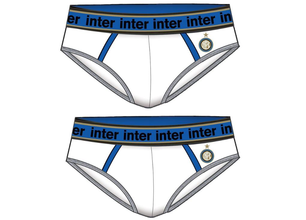 Slip da ragazzo in cotone FC Inter bi-pack