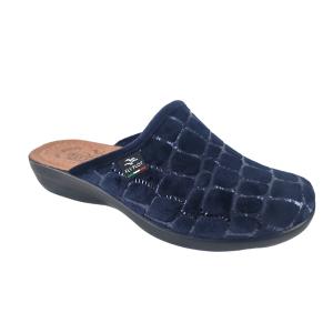 Pantofole donna  in velluto blu