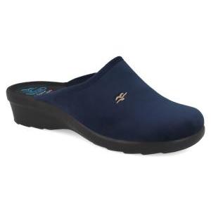 Pantofole donna  in velluto blu