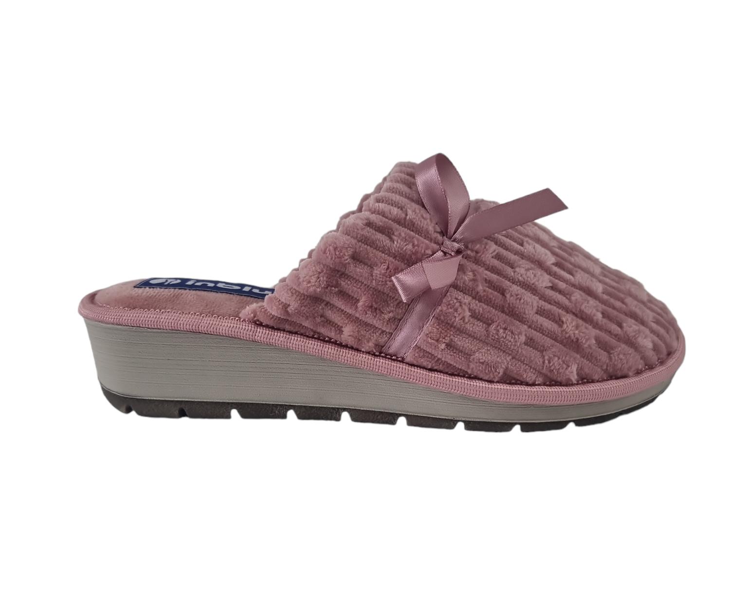 Pantofole donna Inblu velluto rosa