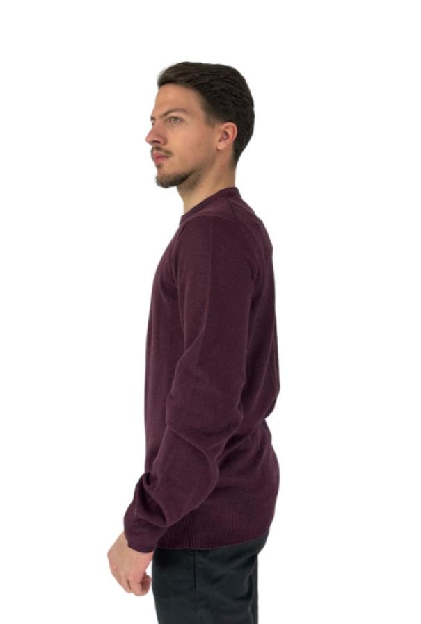 Maglione girocollo Lumberjack uomo bordeaux 