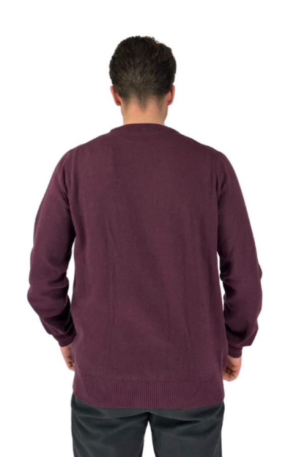 Maglione girocollo Lumberjack uomo bordeaux 