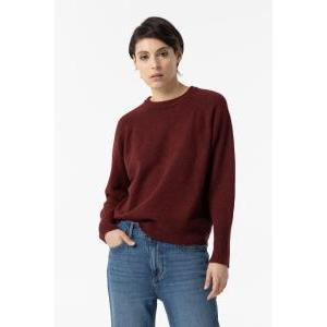 Maglia  donna lana bouglet unito selene bordeaux