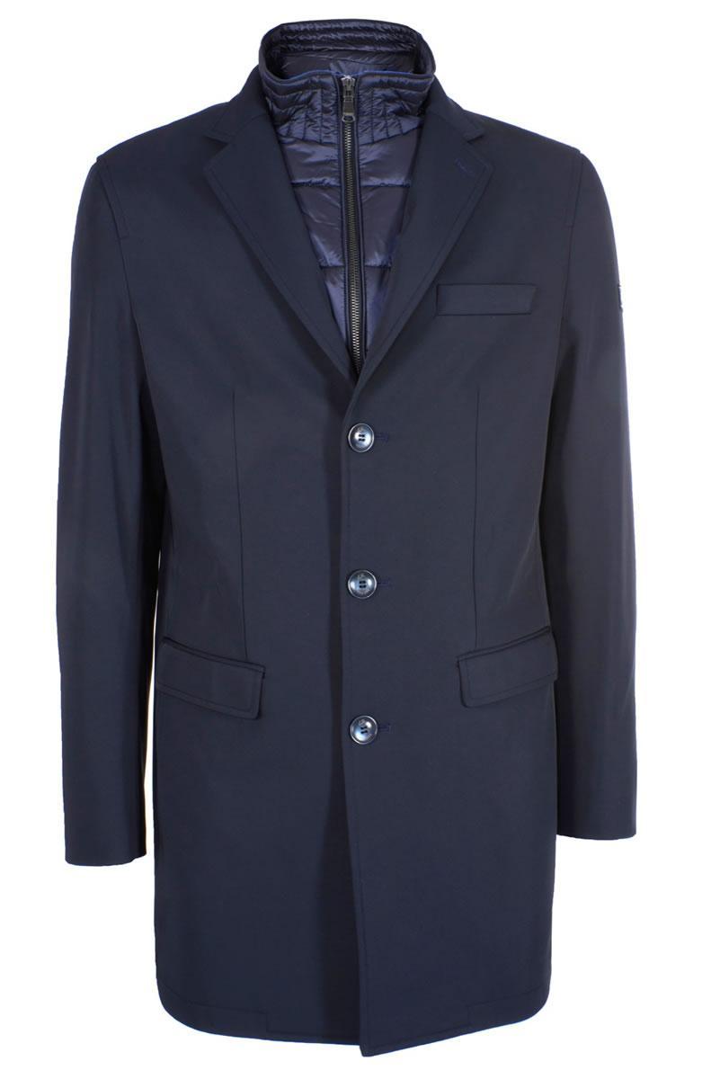 Yes zee cappotto uomo tecnico con pettorina staccabile Blu