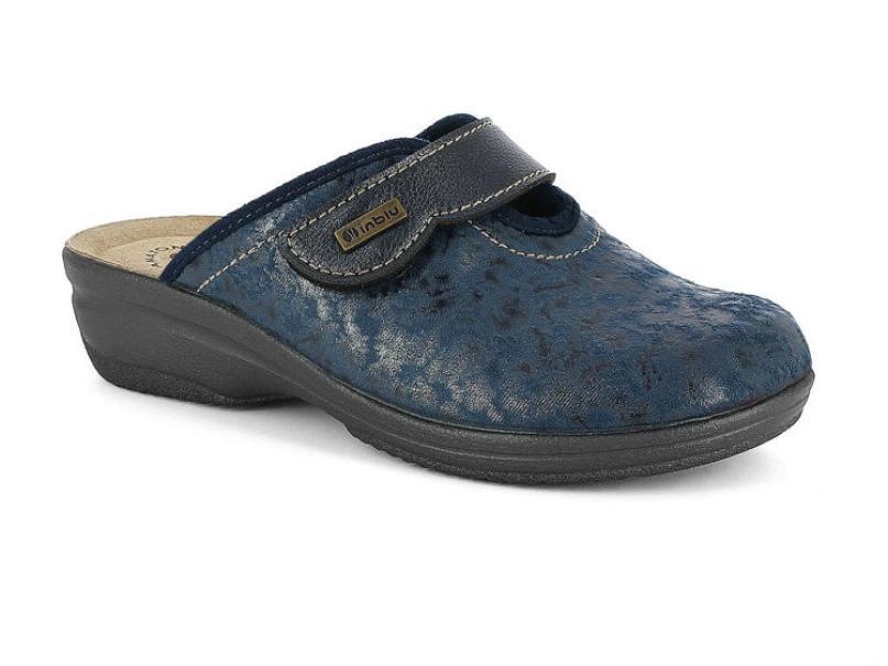 INBLU pantofola donna maltinto con velcro