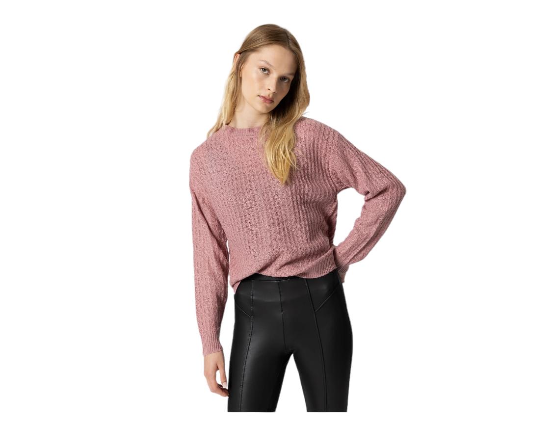 Maglione Tiffosi da donna rosa antico