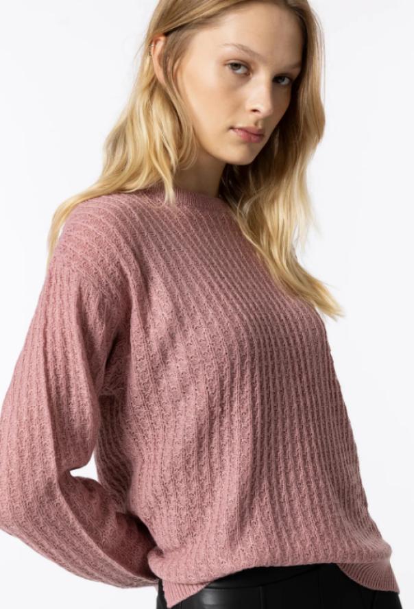 Maglione Tiffosi da donna rosa antico