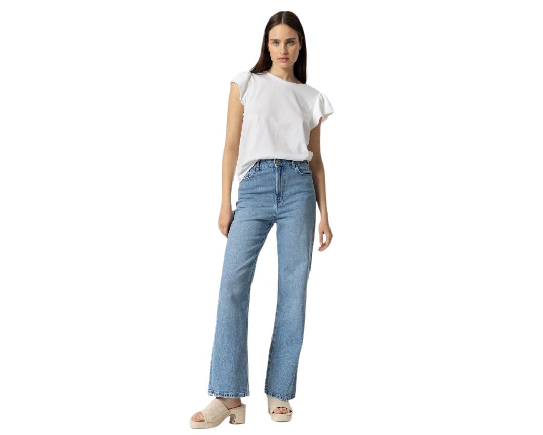 Jeans donna Tiffosi a vita alta wide leg