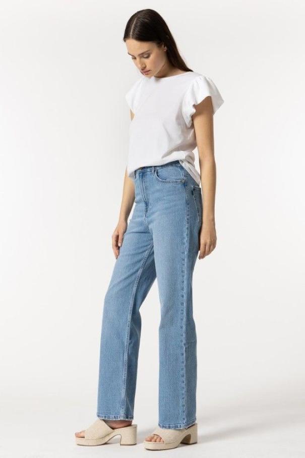 Jeans donna Tiffosi a vita alta wide leg