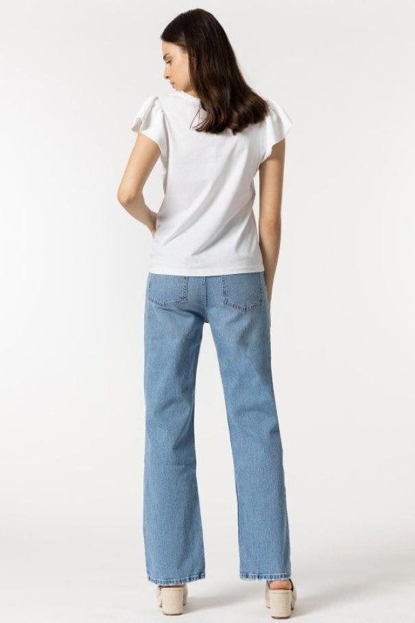 Jeans donna Tiffosi a vita alta wide leg