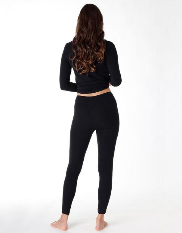 Leggings Lovable donna in cotone Relax & Go nero