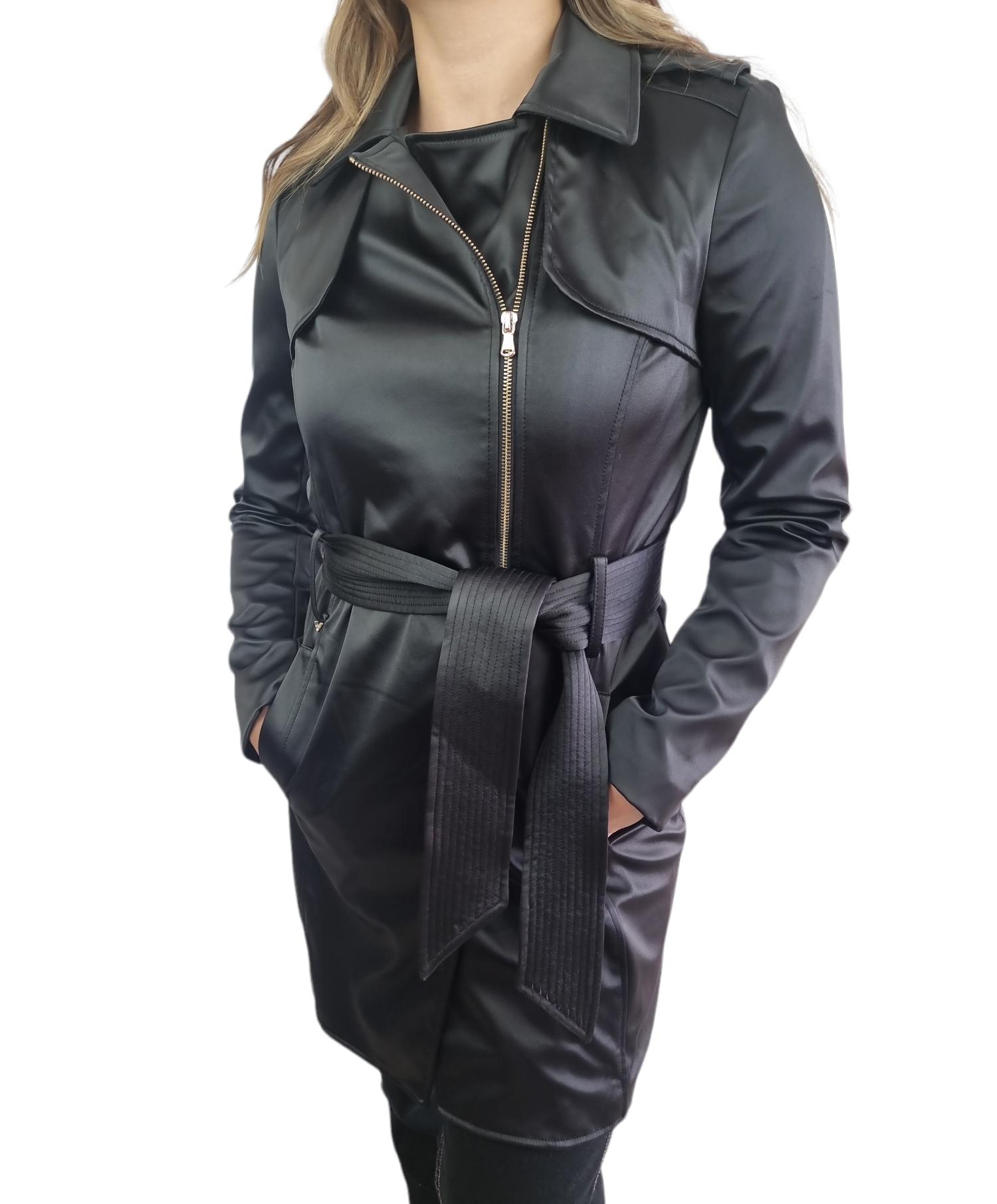 Trench Guess con chiusura da donna nero