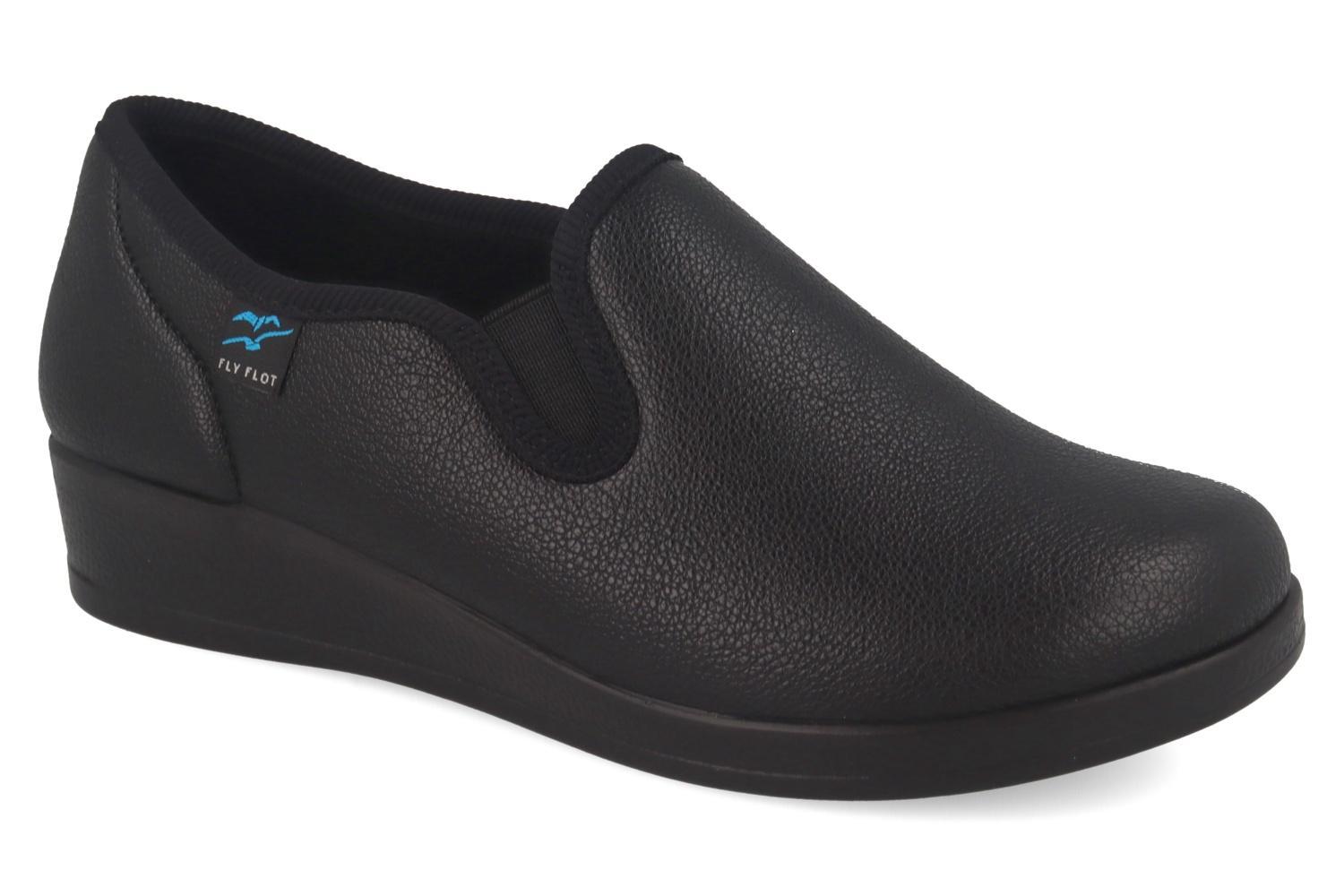 PANTOFOLA DA DONNA IN MICROFIBRA ELASTICA - NERO