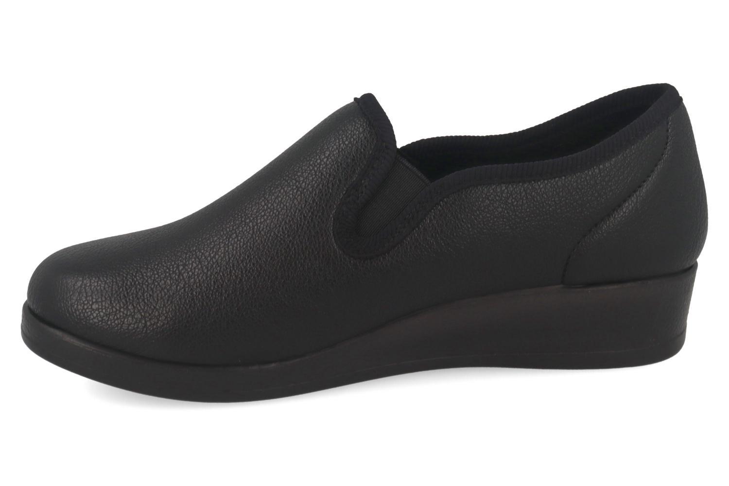 PANTOFOLA DA DONNA IN MICROFIBRA ELASTICA - NERO