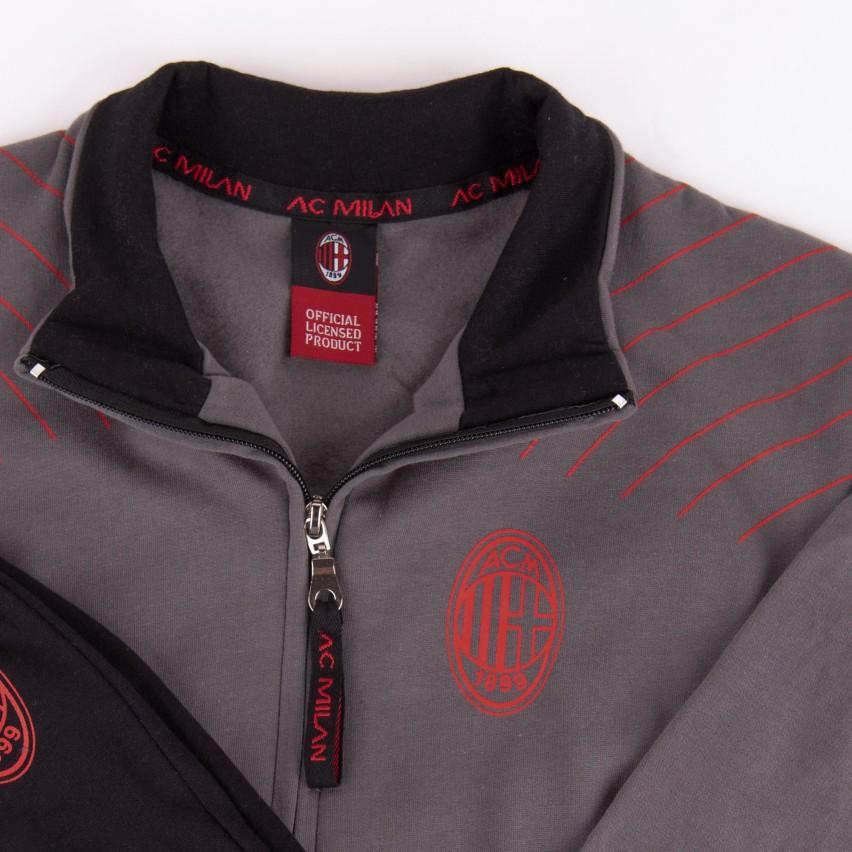 Pigiama per Milan full zip uomo antracite