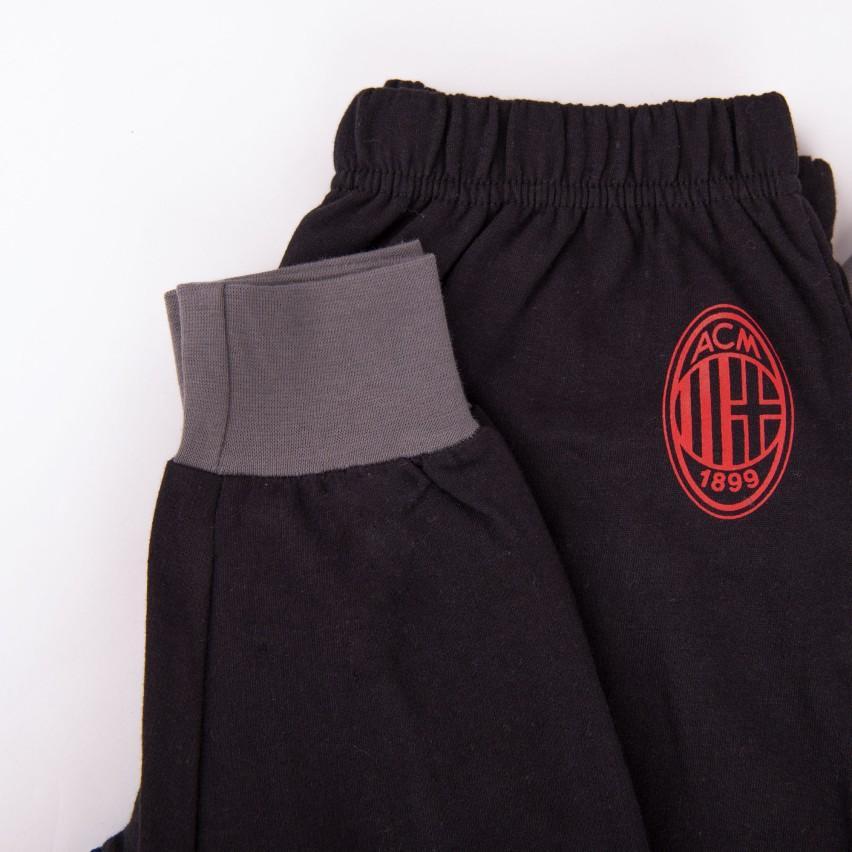 Pigiama per Milan full zip uomo antracite