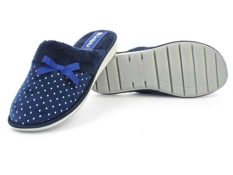 Pantofole donna Inblu velluto blu