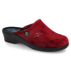 Pantofole donna  in velluto bordeaux