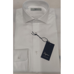 Camicia giro inglese collo francese slim  bianco